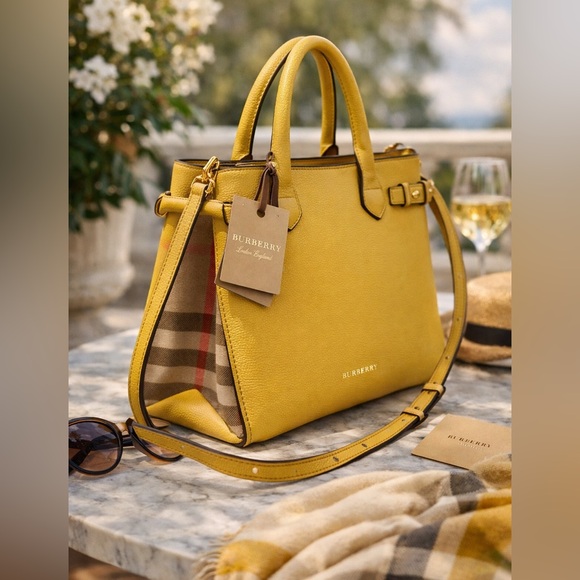 Burberry Handbags - Burberry Banner House Check Derby Medium Satchel NWT